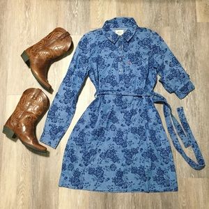 ❗️LAST CHANCE Levi’s Floral Denim Dress Shift